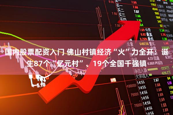国内股票配资入门 佛山村镇经济“火”力全开：诞生87个“亿元村”、19个全国千强镇
