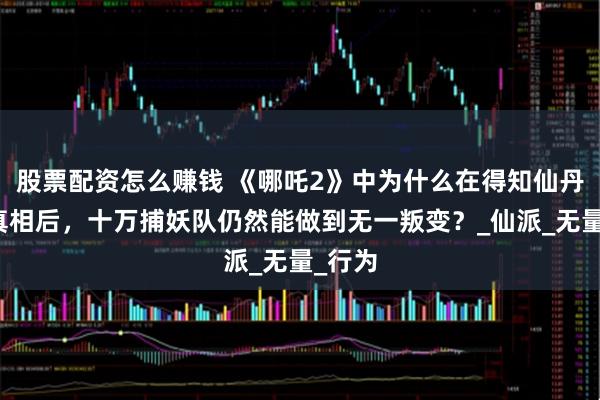 股票配资怎么赚钱 《哪吒2》中为什么在得知仙丹来源真相后，十万捕妖队仍然能做到无一叛变？_仙派_无量_行为